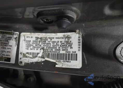 2006 Toyota Corolla Ce/Le/S z USA, uszkodzony, nr VIN 1NXBR32E96Z668112